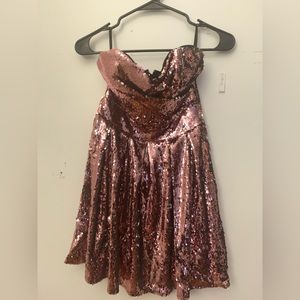 TFNC London pink sequin dress